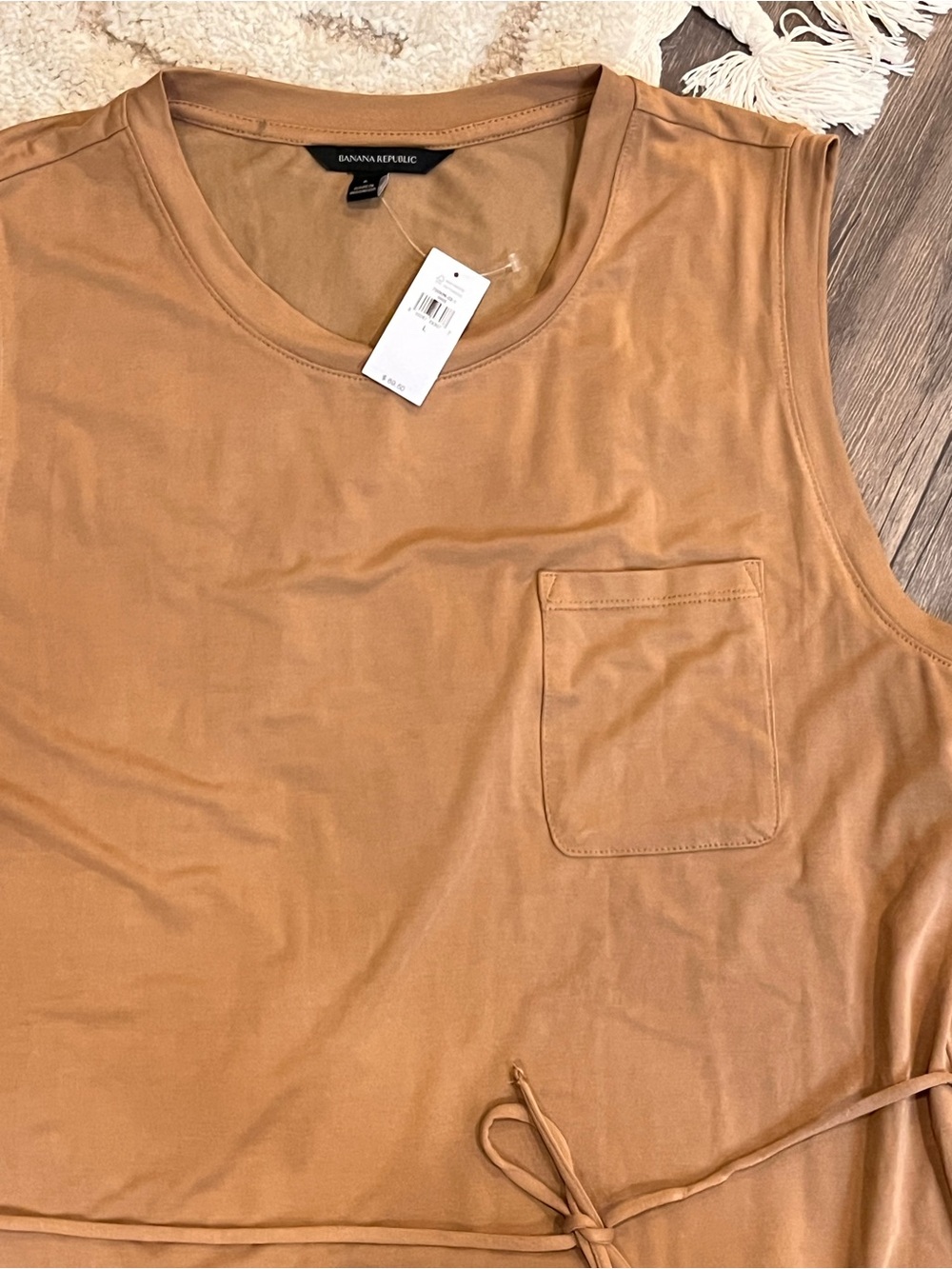 Banana Republic Sleeveless Midi Dress in Caramel Large - Picture 3 of 7